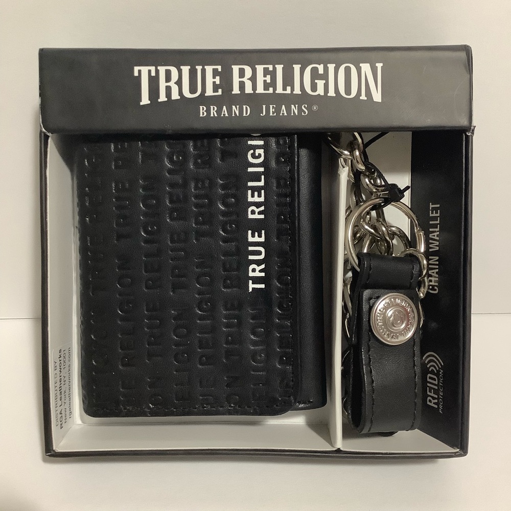 True Religion chain wallet with RFID Protection